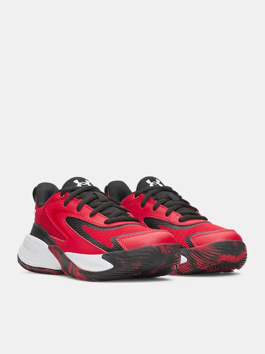 Kids Sports Shoes Basketball with Laces Red