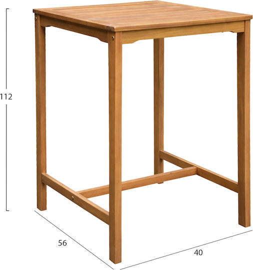Servan Bar Table 65x65x100 Natural Servan Bar Table 65x65x100 Natural