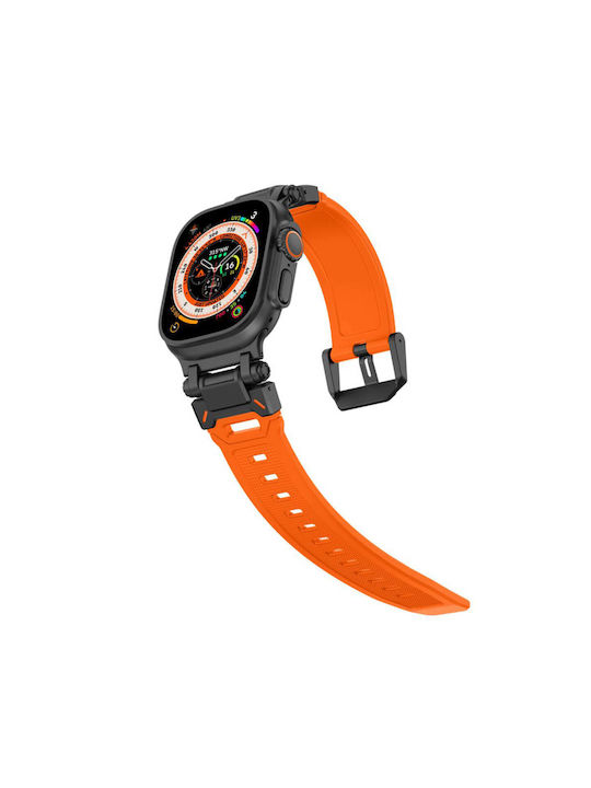 Techsuit Silicone Strap Black (Apple Watch 44/45/46/49mm)