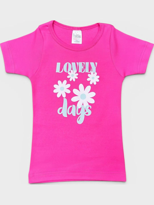 Pretty Baby Set Kids Undershirts 6 Pieces Short-sleeved Multicolour