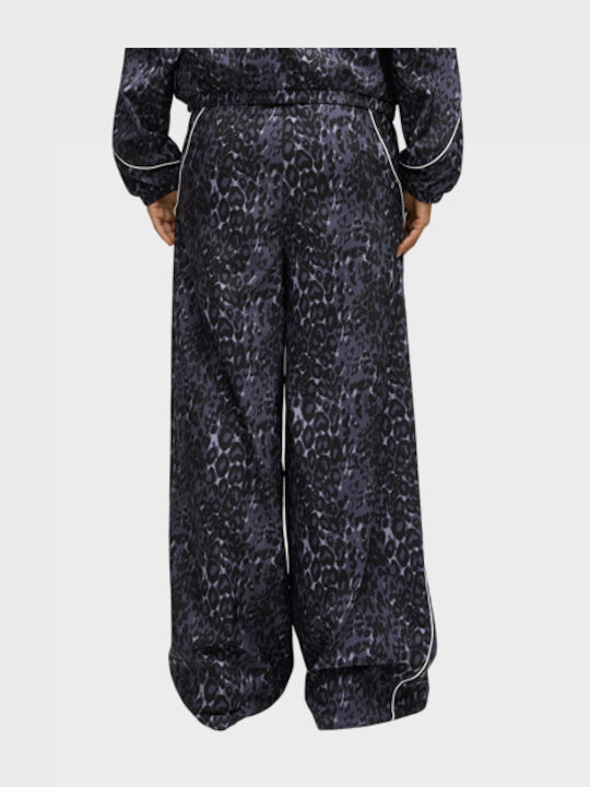 Pantaloni de trening țesuți cu croi evazat Animal