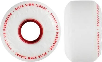 Ricta Wheels Clouds 86a White Red 57 Mm White