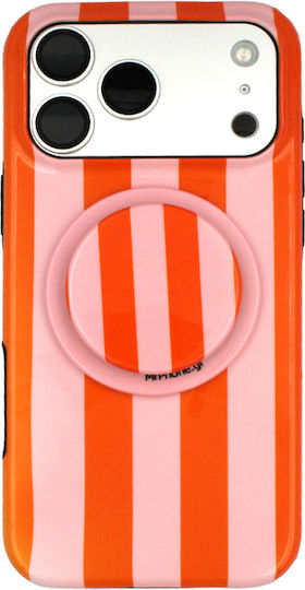 Pop Socket Magsafe Pink And Orange Lines