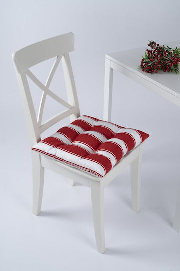 SteweHome Garden Chair Cushions Grey And Cream 40x40cm