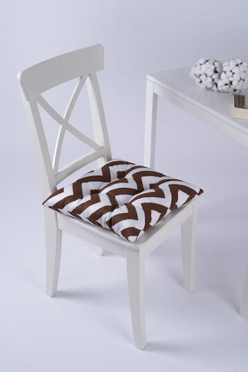 SteweHome Garden Chair Cushions Grey And Cream 40x40cm