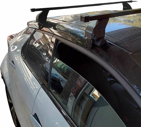 Menabo Car Roof Bars Roof Box Menabo Omega Iron Black Without Key Toyota C-HR 2023> 2 Pieces Mb.toyotachr.01