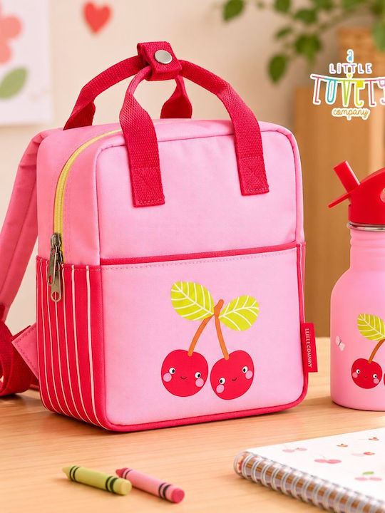 With Stainless Steel Water Bottle & Bento Lunchbox School Set Silver