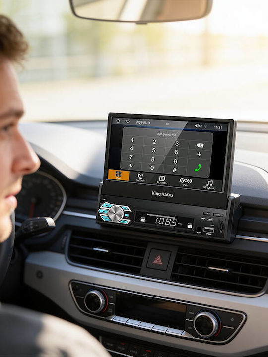 Car Radio Kruger&matz Km2018 7" Retractable Screen Carplay Androidauto