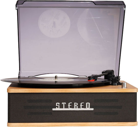 Denver VPB-262LW 111201300010 Turntable with Belt Drive and Built-in Speakers Brown