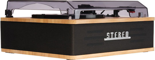 Denver VPB-262LW 111201300010 Turntable with Belt Drive and Built-in Speakers Brown