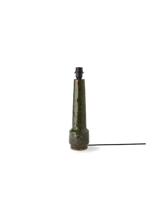 HK Living Tischlampe mit Hut und grüner Basis
