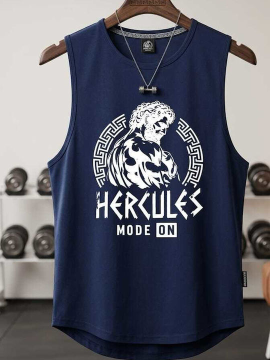 Sportliches T-Shirt Marineblau Herrenblusen