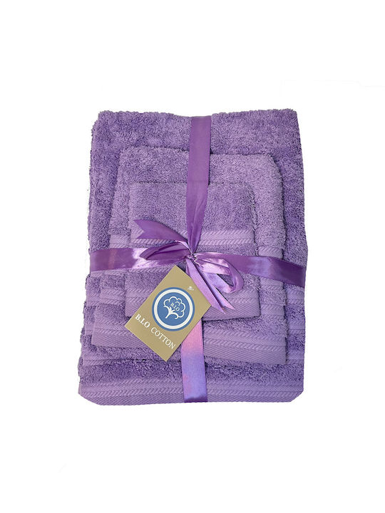 Xionoula Home 40x60cm Flieder Badetuch Gewicht 600gr/m²
