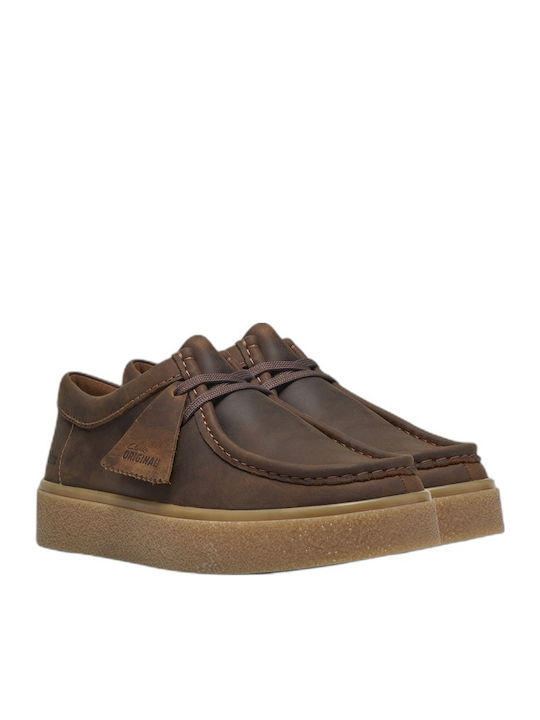 Leather Men's Moccasins in Brown Colour Relaxed Fit