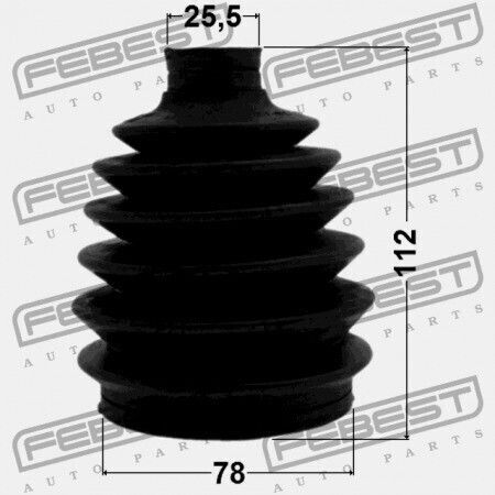 Εξωτερικό Κάλυμμα Αρθρώσεων Mazda 6 Wagon Gy 2002-2005 Eu Gd75-25-50xc
