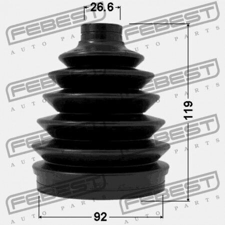 Protecție Exterioară a Articulațiilor Mitsubishi Pajero Montero V70 2000.02-2006.12 G Xp Mr528639