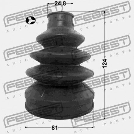 Febest Bmw 3 E90 2004-2008 Ece Innenraumabdeckung der Gelenke