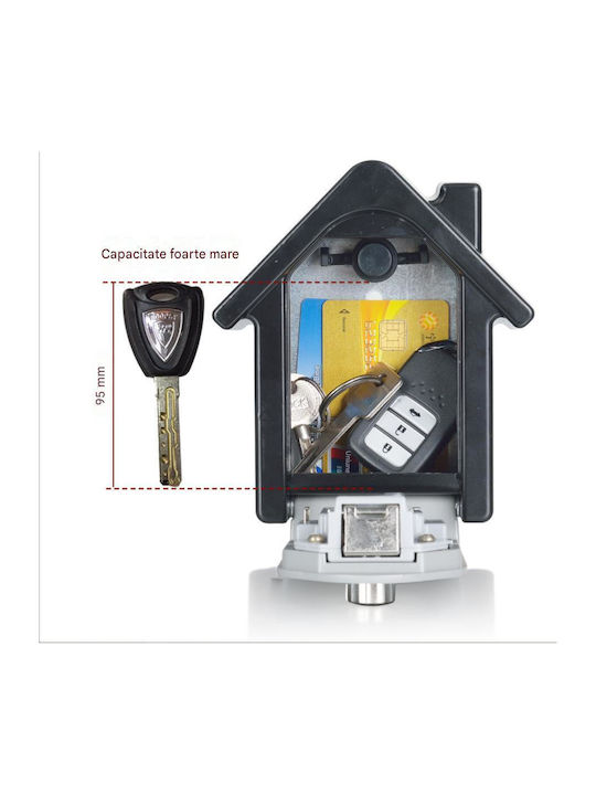 Combination Key Holder with Lock 15x13.5x5.5cm