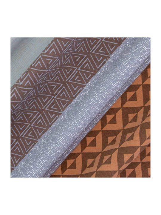 Darymex Darymex Bettbezüge 200x220cm Doppel mit 2 Kissenbezügen Orange Braun Streifen