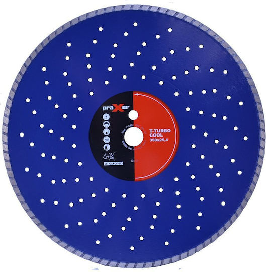 Diamanten Schleifscheibe Löcher Kühlung T-turbo Cool 350mm Praxer