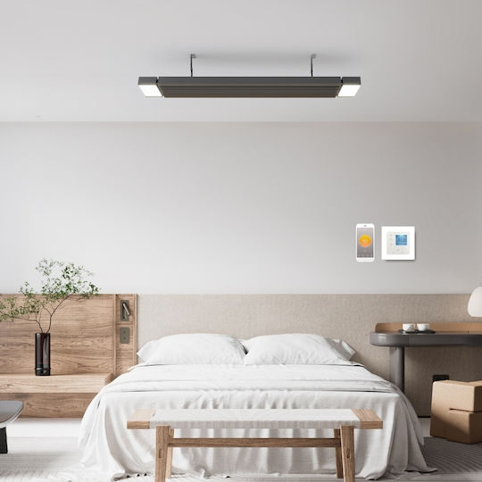 Ambianzza Wandmontierter LED Dimmerschalter 800W in Schwarz