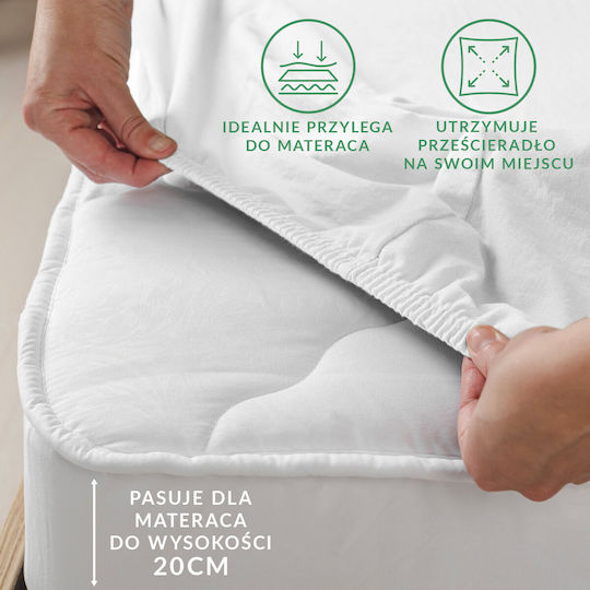 Darymex Σεντόνι King Size Φανελένιο με Λάστιχο 200x220εκ. Γκρι Χρώμα