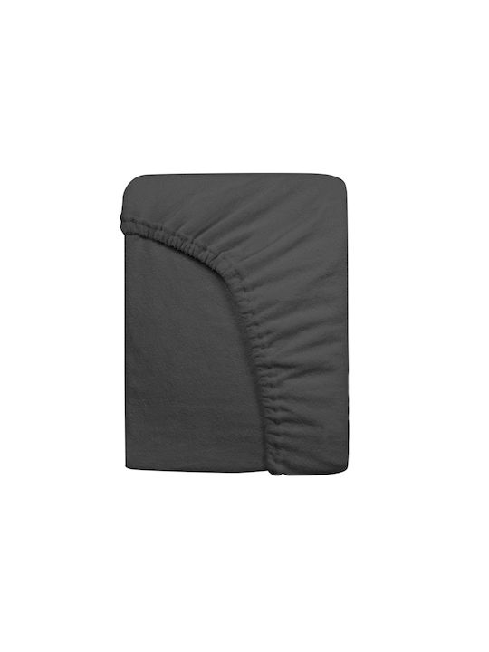 Darymex Bed Sheet Double With Rubber Hugger 160x200cm Anthracite
