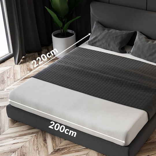 Darymex Σεντόνι King Size με Λάστιχο 200x220εκ. Ανοιχτό Μωβ Λιλά