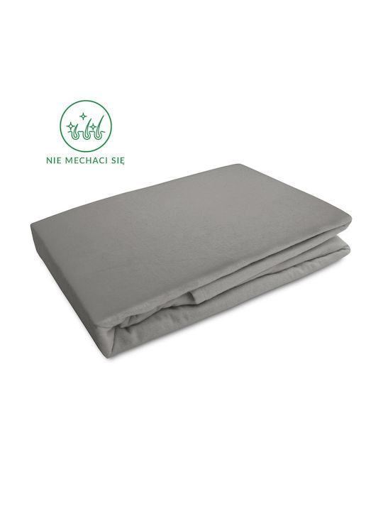 Darymex Cearceaf De Pat Single Cu Hugger Din Cauciuc 90x200cm Gri