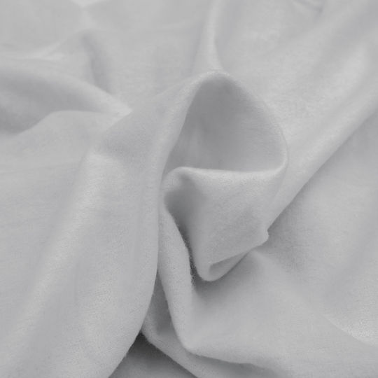 Darymex Flannel King Size Bed Sheet With Rubber Hugger 180x200cm Grey