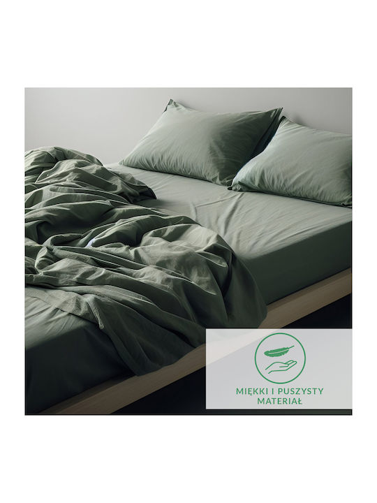 Darymex Чаршаф King Size Фланела с Еластична Лента 200x220см Бежов Цвят