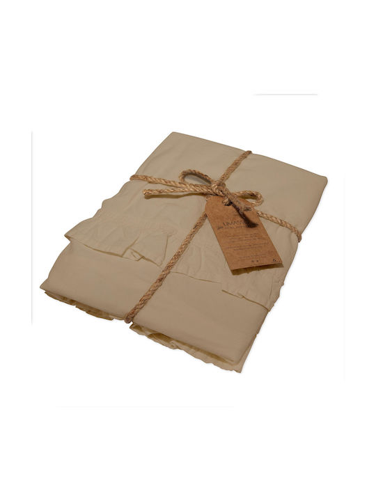 Darymex Decorative Pillow Case 100% Cotton Beige 40x40cm