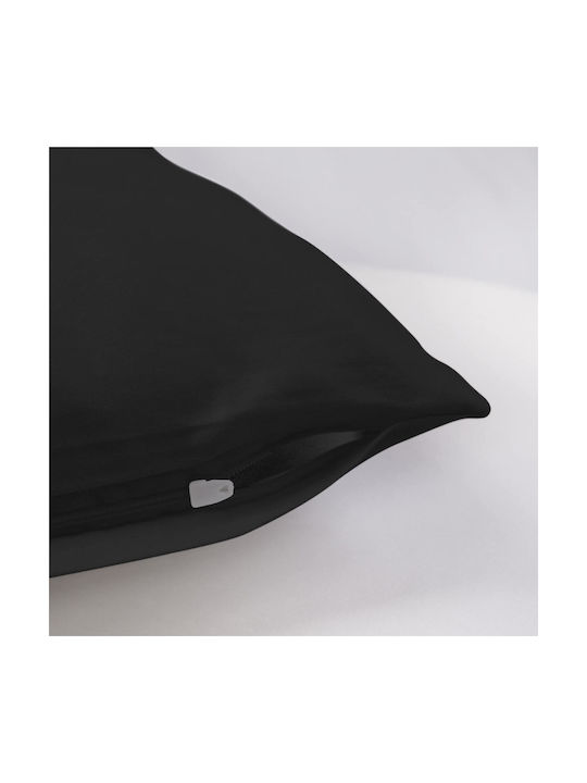 Darymex Deko Kissenbezug aus 100% Baumwolle Schwarz 40x60cm