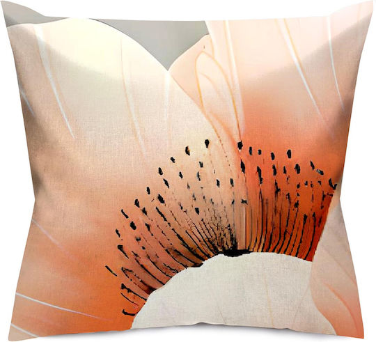 Darymex Dekorativer Kissenbezug aus 100% Baumwolle Rosa Puder 40x40cm