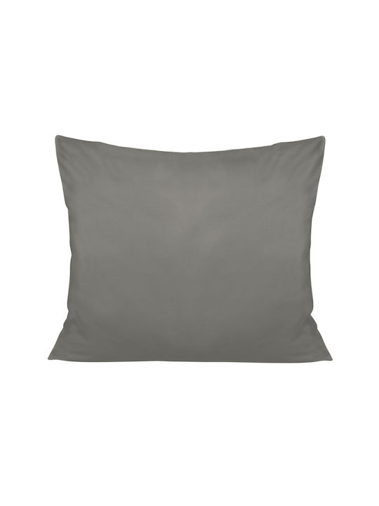 Darymex Dekorativer Kissenbezug aus 100% Baumwolle Helles Grau 40x60cm