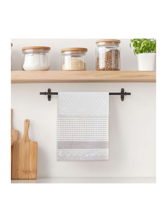 Darymex Zwoltex Küchenhandtuch aus 100% Baumwolle in Grau Farbe 50x70cm