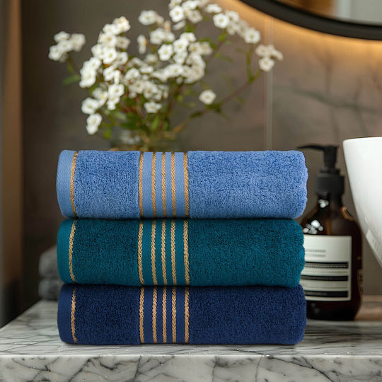 Darymex Set Bath Towels 2 Pieces Blue Weight 500gr/m²