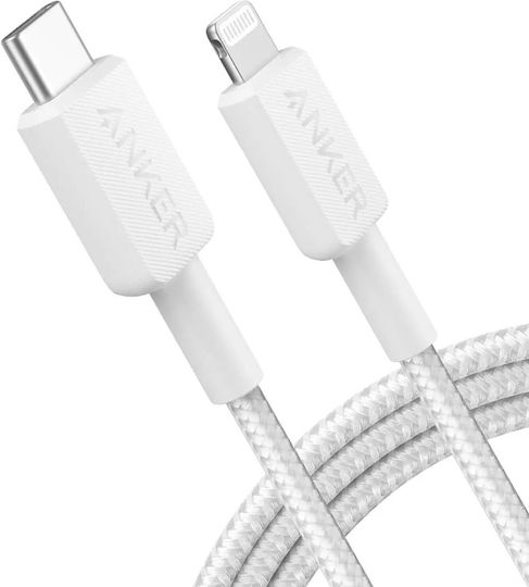 Anker USB-C to Lightning Cable 60W Λευκό 1.8m A81B6H21