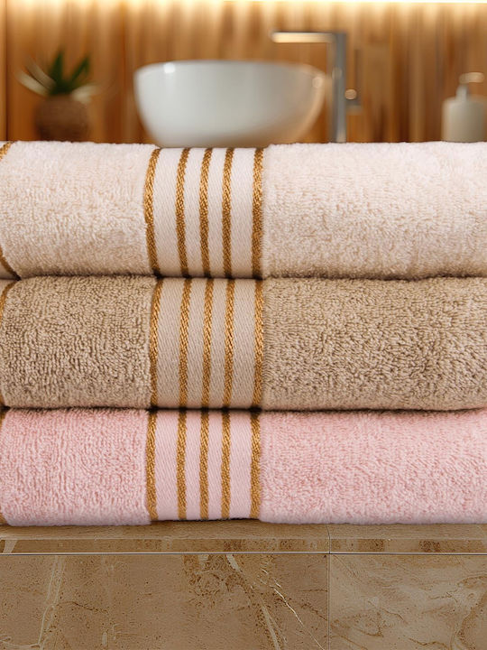 Darymex Bath Towels Set 6 pcs Cream Weight 500gr/m²