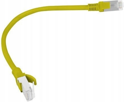 Patch Cord UTP Lanberg Cat.5e 0.25m Yellow Pack Of 10 Pieces