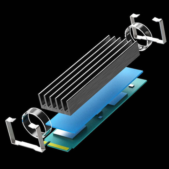 Glotrends 2280 M.2 SSD Radiator Pasiv Din Aluminiu Pad Termic