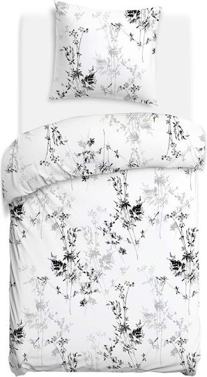 Darymex Set Huse Pentru Pilote 100% Bumbac 140x200cm Simplă Cu Față De Pernă Gri