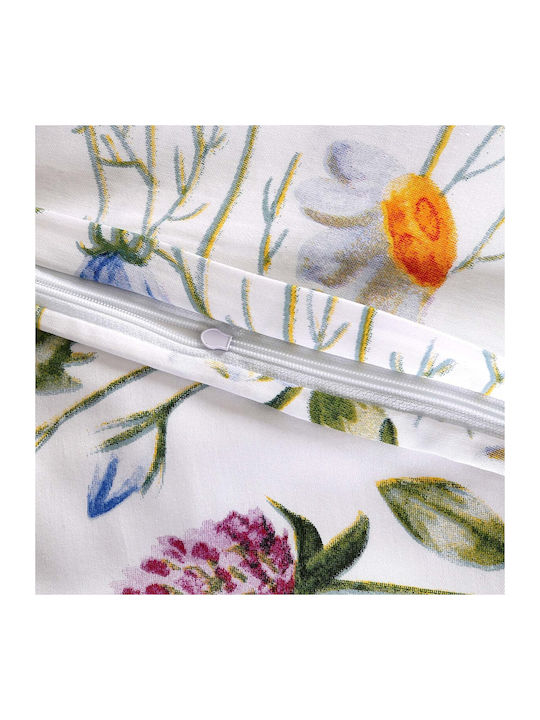 Darymex Set Huse Pentru Pilote 100% Bumbac 180x200cm Semi-dublu Cu Față De Pernă Albă