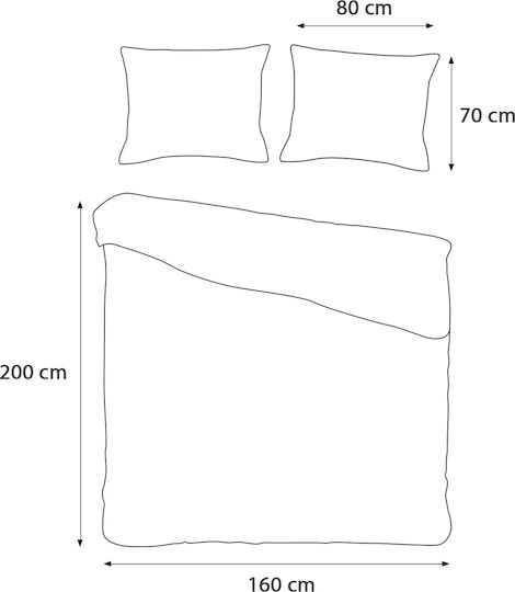 Darymex Set Huse Pentru Pilote 100% Bumbac 160x200cm Simplă Cu Față De Pernă Turcoaz