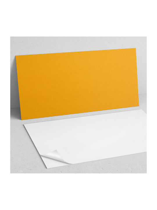 Autocolant De Podea Din Vinil Grafică Bucătărie 100x50 Cm Portocaliu Deschis