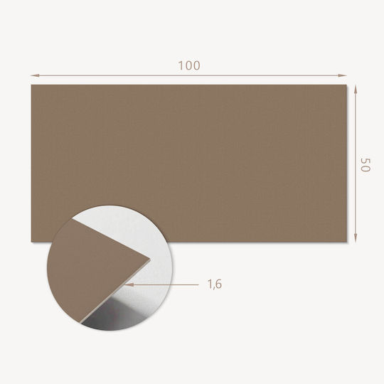 Vinyl Floor Sticker Kitchen Graphics 100x50 Cm Brown