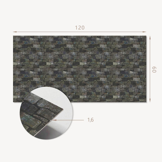 Self-Adhesive Decoration Graphics Office Or Study Wall Design Bricks 120x60 Cm