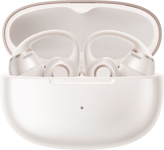 Shokz OpenDots 2 Open Ear Bluetooth Handsfree Ακουστικά με Αντοχή στον Ιδρώτα και Θήκη Φόρτισης Pearl White