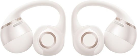 Shokz OpenDots 2 Open Ear Bluetooth Handsfree Ακουστικά με Αντοχή στον Ιδρώτα και Θήκη Φόρτισης Pearl White