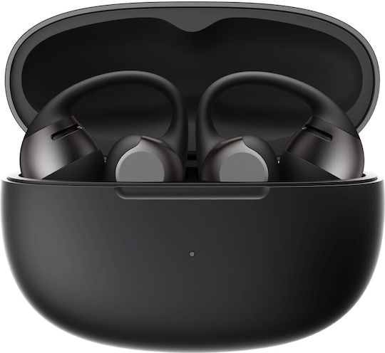 Shokz OpenDots 2 Open Ear Bluetooth Handsfree Headphones with Sweat Resistance and Charging Case Black